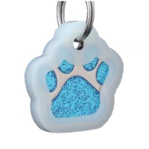 Personalized Glitter Pet ID Tags for Dogs and Cats