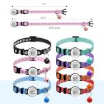 6 Pack Breakaway Cat Collars with QR Codes