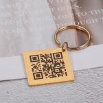 Custom QR Code Keychain for Songs or Photos