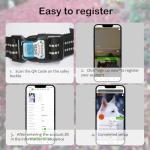 Reflective Dog Collar with AirTag Holder & QR Code