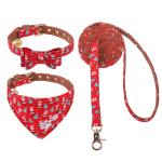 Christmas Collar and Leash Set for Pets