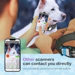 Reflective Dog Collar with AirTag Holder & QR Code