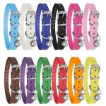 12-Color Adjustable Puppy ID Collars with Bells