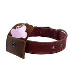 Taco Dog Tag Silencer in Bourbon Brown Leather