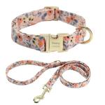 Custom Daisy Dog Collar and Leash Set for Pets