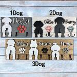 Custom Name Dog Leash Holder with Hook