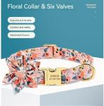 Custom Daisy Dog Collar and Leash Set for Pets