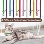 12-Color Adjustable Puppy ID Collars with Bells