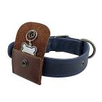 Taco Dog Tag Silencer in Bourbon Brown Leather