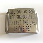 Deep Engraved Stainless Steel Dog Tag for Thick Collars