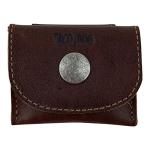 Taco Dog Tag Silencer in Bourbon Brown Leather