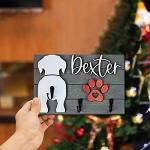 Custom Name Dog Leash Holder with Hook