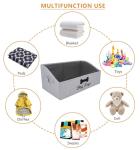 Collapsible Dog Toy Basket - Personalized Storage Bin