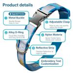 Personalized Reflective Dog Collar with Name & Phone