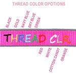 Custom Embroidered Dog Collar with Name & Number