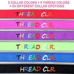 Custom Embroidered Dog Collar with Name & Number