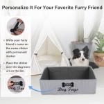 Collapsible Dog Toy Basket - Personalized Storage Bin