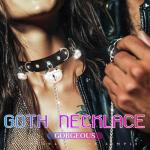 Gothic Leather Choker Collar and Leash Set