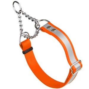Waterproof Adjustable Martingale Dog Collar with Reflective Strip