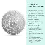 40 Pack NFC Round Adhesive RFID Tags