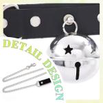 Gothic Leather Choker Collar and Leash Set