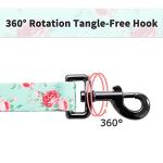 Floral Dog Collar and Leash Set for Small Pets