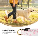 Cute Cotton Dog Collar with Heart Pendant
