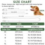 ZALER Waterproof Dog Collar and Leash Set