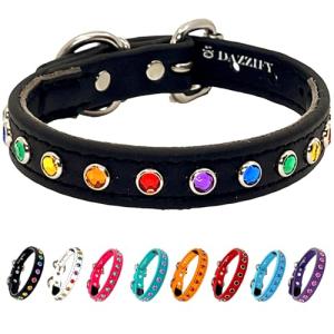 Rhinestone Bling Adjustable Waterproof Dog Collar