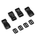 4 Pack Adjustable Plastic Buckles and Clips