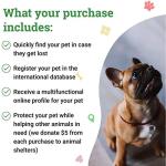 WAUDOG QR Pet ID Tag for Dogs and Cats