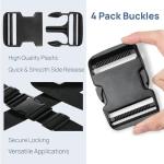 4 Pack Quick Release Buckles for Pets and Gear