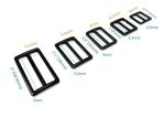 Heavy Duty Metal Slide Buckles - 10 Pack