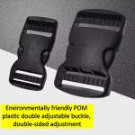 4 Pack Adjustable Plastic Buckles and Clips