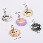 Personalized Stainless Steel Pet ID Tags - Round