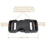 Heavy-Duty Plastic Buckle for 1-Inch Straps 2PCS