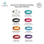 Rhinestone Bling Adjustable Waterproof Dog Collar