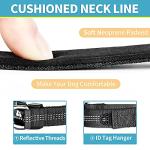 Comfortable Dog Collar with Dual D-Ring and ID Tag