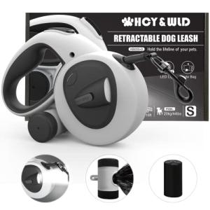 4-in-1 Retractable Dog Leash with LED Light