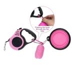 Retractable 16FT Dog Leash with Bowl & Bags