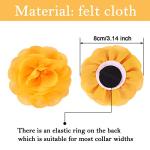 WILLBOND Multicolored Flower Bow Collars for Pets