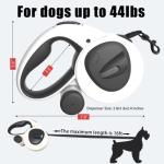 4-in-1 Retractable Dog Leash with LED Light