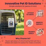 Custom Waterproof Pet Crate ID Tag with Photo