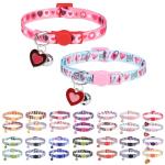 DILLYBUD Personalized Cat Collars - 2 Pack