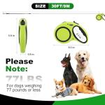 30FT Tangle-Free Retractable Dog Leash - Green