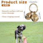 Loud Brass Dog Collar Bells - 4 Pack