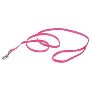 Neon Pink Soft Dog Leash - Durable & Stylish