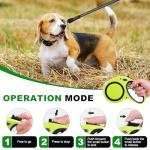 30FT Tangle-Free Retractable Dog Leash - Green
