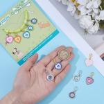 12pcs Evil Eye Pet Collar Pendants Set