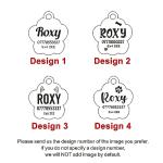Personalized Glitter Pet ID Tags with Paw Print